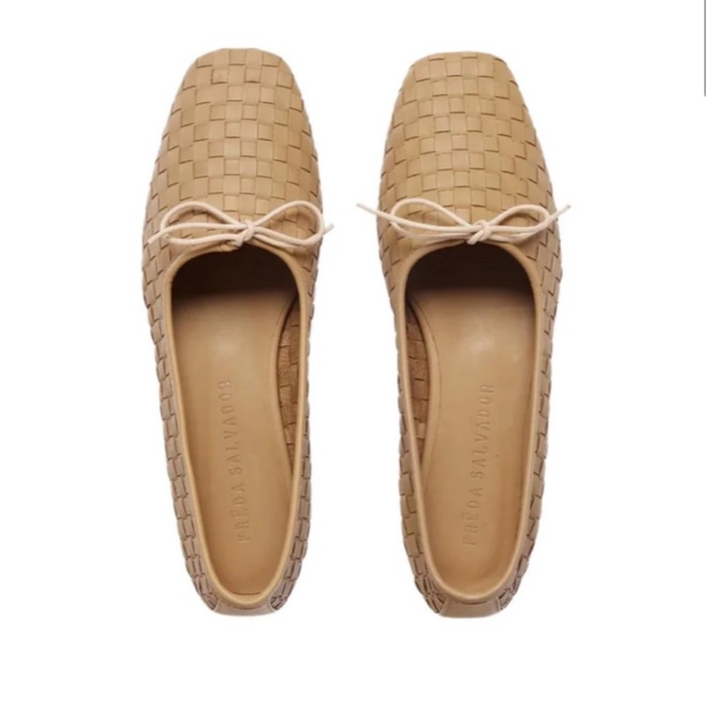 Women's Tan Woven Loafers